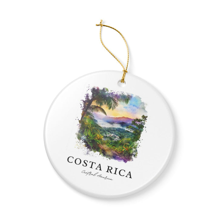 Costa Rica Central America Ornament: Unique Costa Rica Souvenir, Costa Rica Central America Xmas Decor, and Authentic Costa Rica Gift