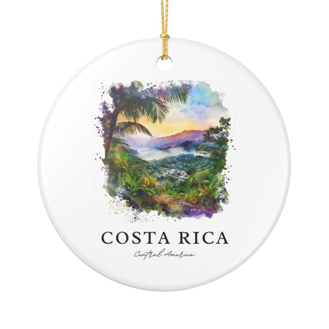 Costa Rica Central America Ornament: Unique Costa Rica Souvenir, Costa Rica Central America Xmas Decor, and Authentic Costa Rica Gift