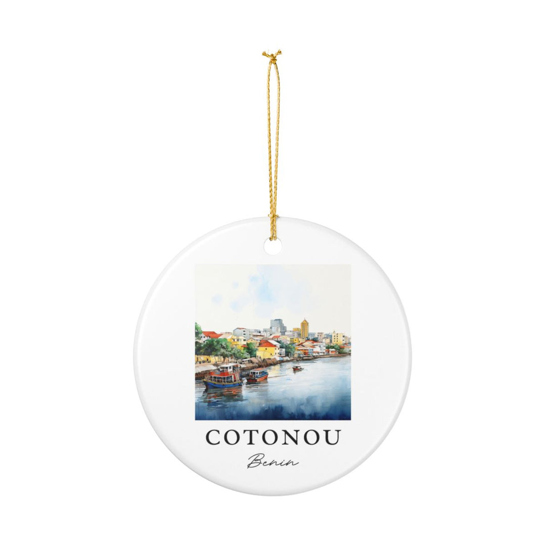 Cotonou Benin Ornament: Unique Cotonou Benin Souvenir, Cotonou Benin Xmas Decor, and Authentic Cotonou Benin Gift