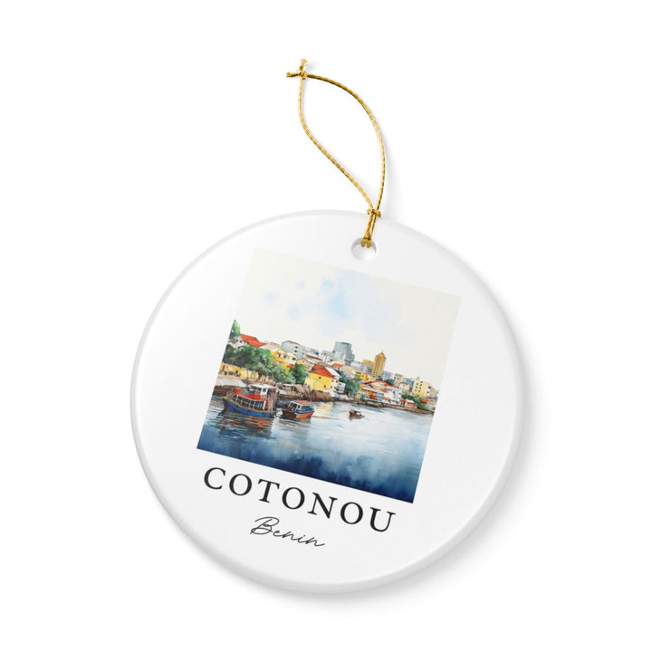 Cotonou Benin Ornament: Unique Cotonou Benin Souvenir, Cotonou Benin Xmas Decor, and Authentic Cotonou Benin Gift