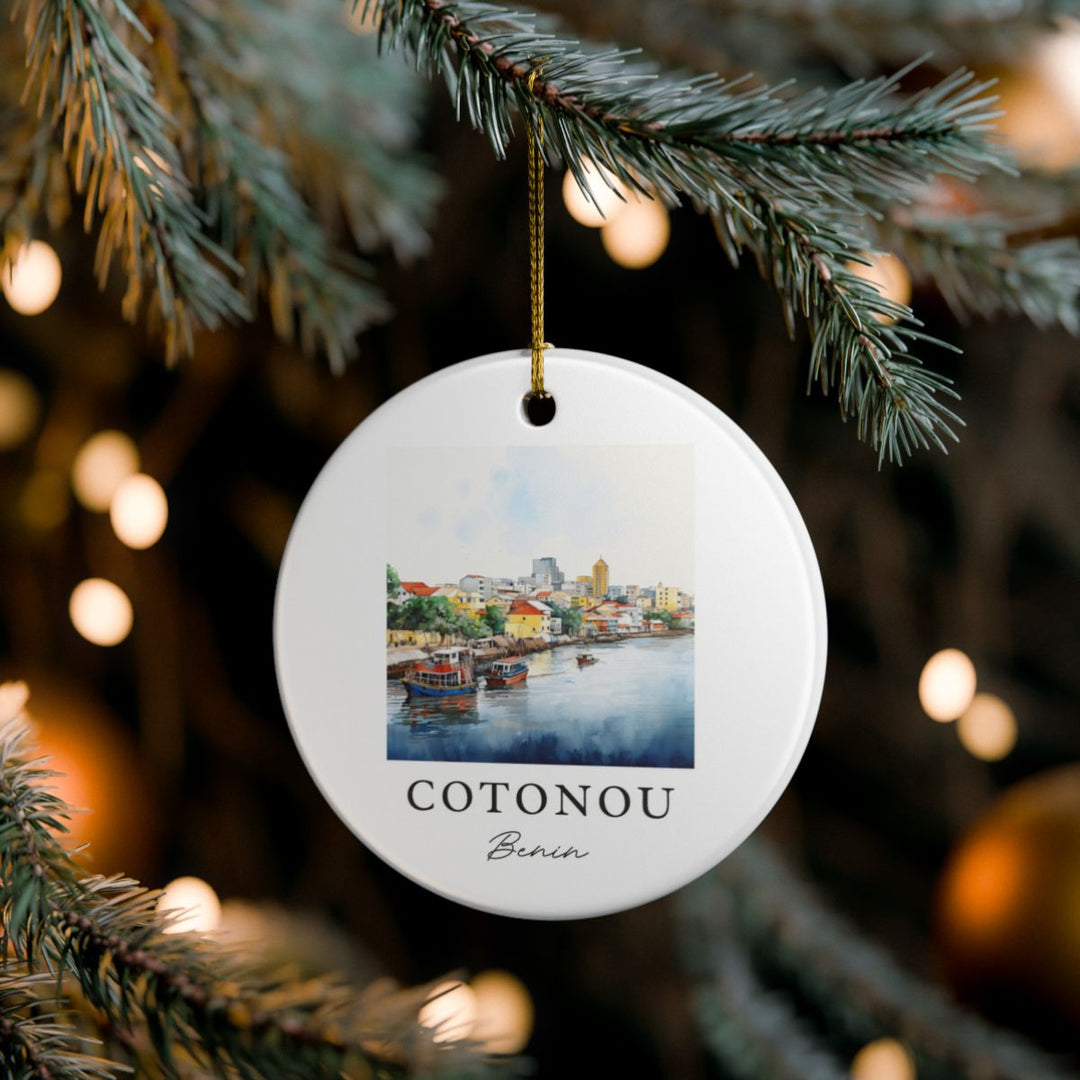 Cotonou Benin Ornament: Unique Cotonou Benin Souvenir, Cotonou Benin Xmas Decor, and Authentic Cotonou Benin Gift
