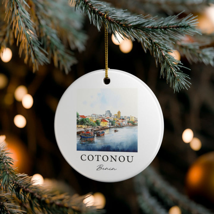Cotonou Benin Ornament: Unique Cotonou Benin Souvenir, Cotonou Benin Xmas Decor, and Authentic Cotonou Benin Gift