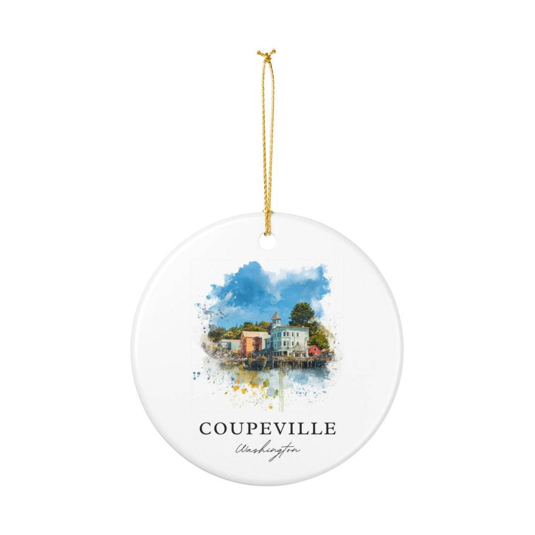 Coupeville Washington Ornament: Unique Coupeville Souvenir, Coupeville Washington Xmas Decor, and Authentic Coupeville Gift