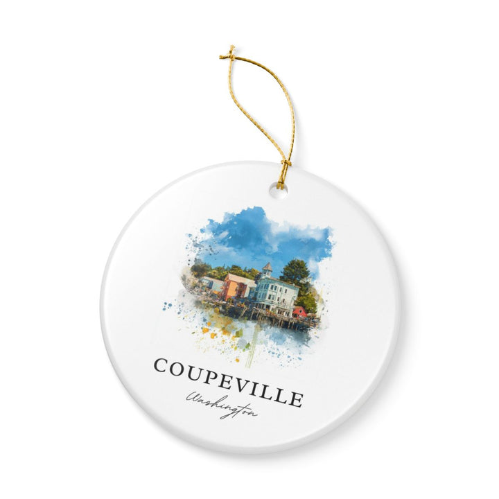Coupeville Washington Ornament: Unique Coupeville Souvenir, Coupeville Washington Xmas Decor, and Authentic Coupeville Gift