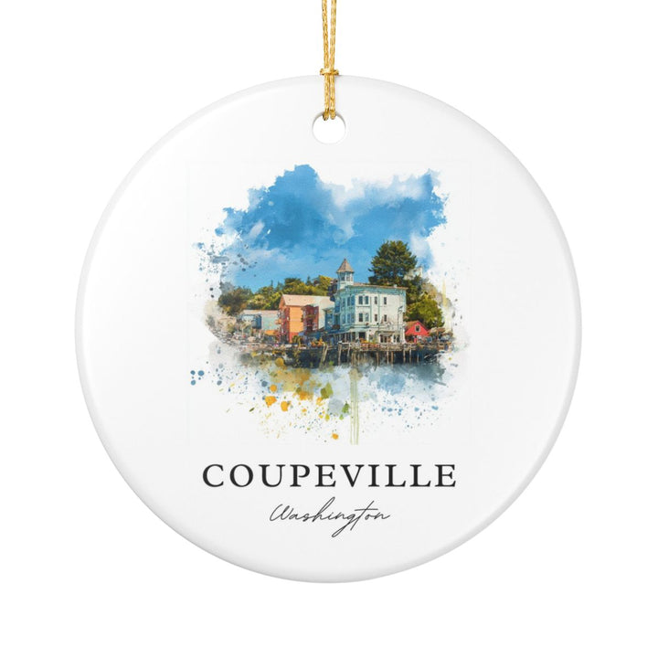 Coupeville Washington Ornament: Unique Coupeville Souvenir, Coupeville Washington Xmas Decor, and Authentic Coupeville Gift