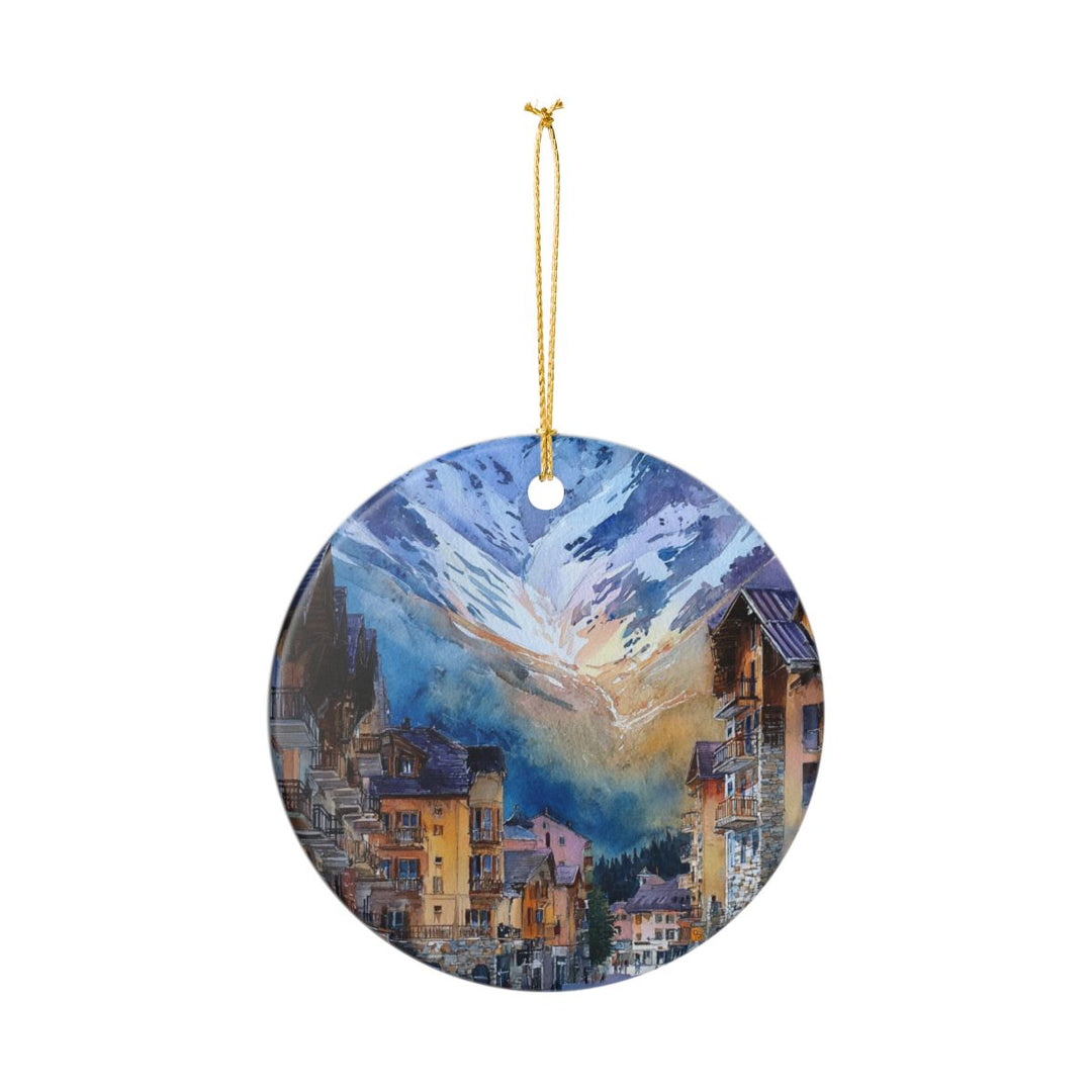 Courchevel France Ornament: Unique Courchevel France Souvenir, Courchevel France Xmas Decor, and Authentic Courchevel France Gift