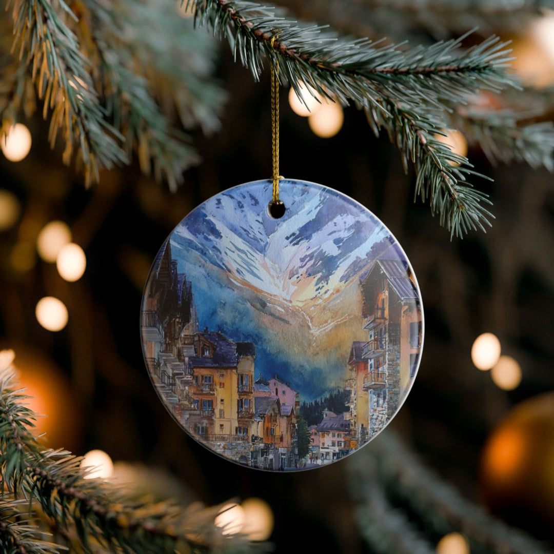 Courchevel France Ornament: Unique Courchevel France Souvenir, Courchevel France Xmas Decor, and Authentic Courchevel France Gift