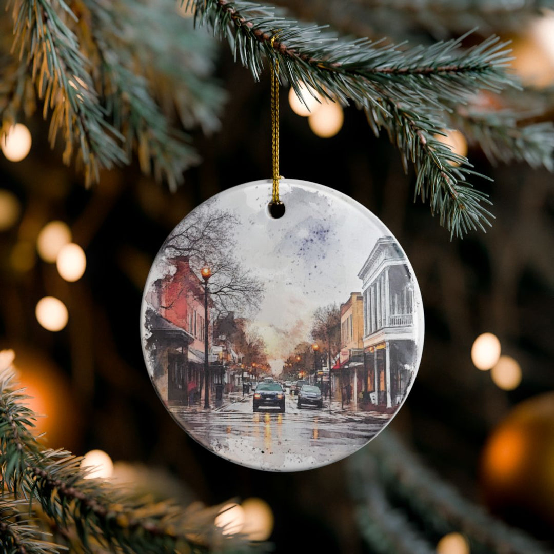 Covington Louisiana Ornament: Unique Covington Louisiana Souvenir, Covington Louisiana Xmas Decor, and Authentic Covington Louisiana Gift