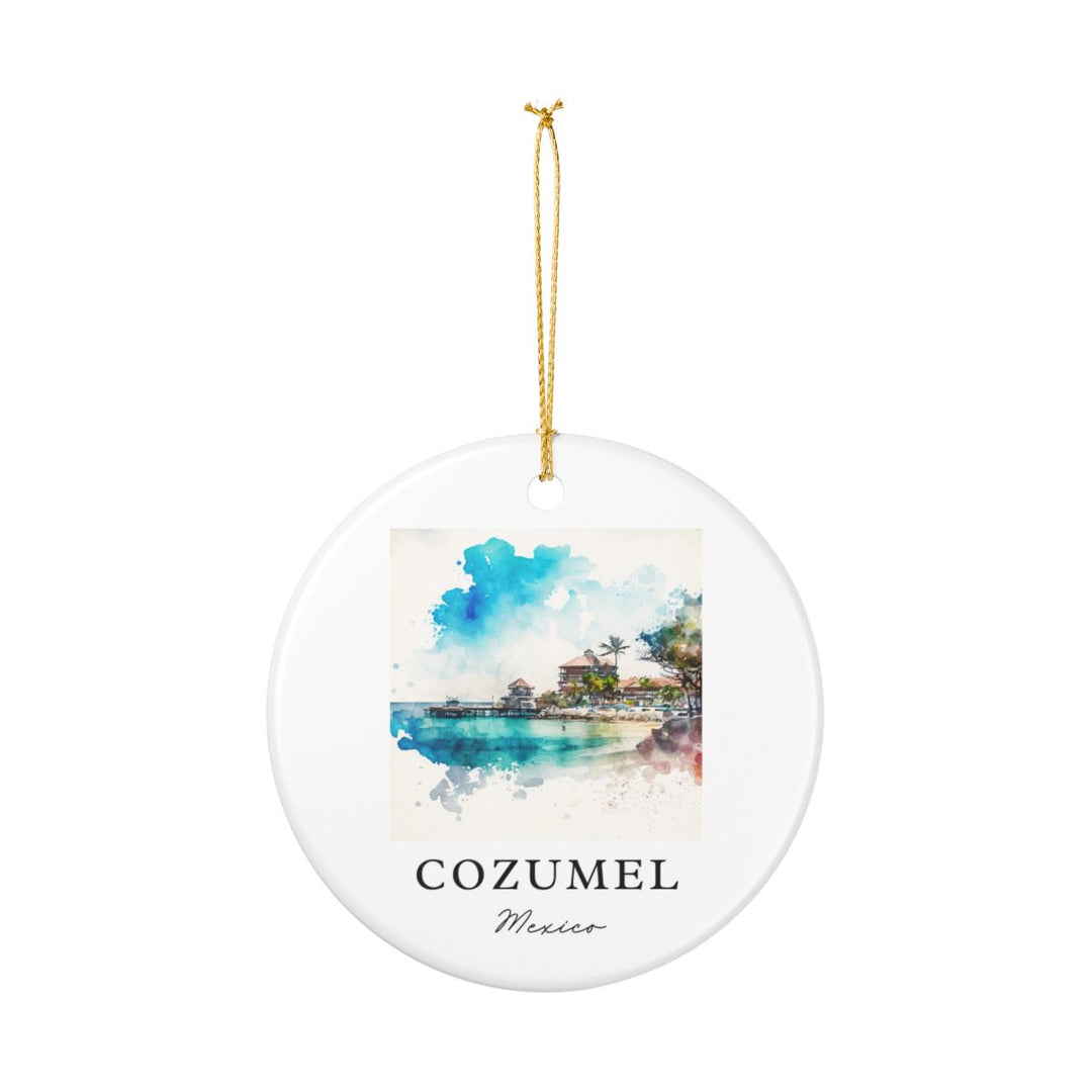Cozumel Mexico Ornament: Unique Cozumel Mexico Souvenir, Cozumel Mexico Xmas Decor, and Authentic Cozumel Mexico Gift