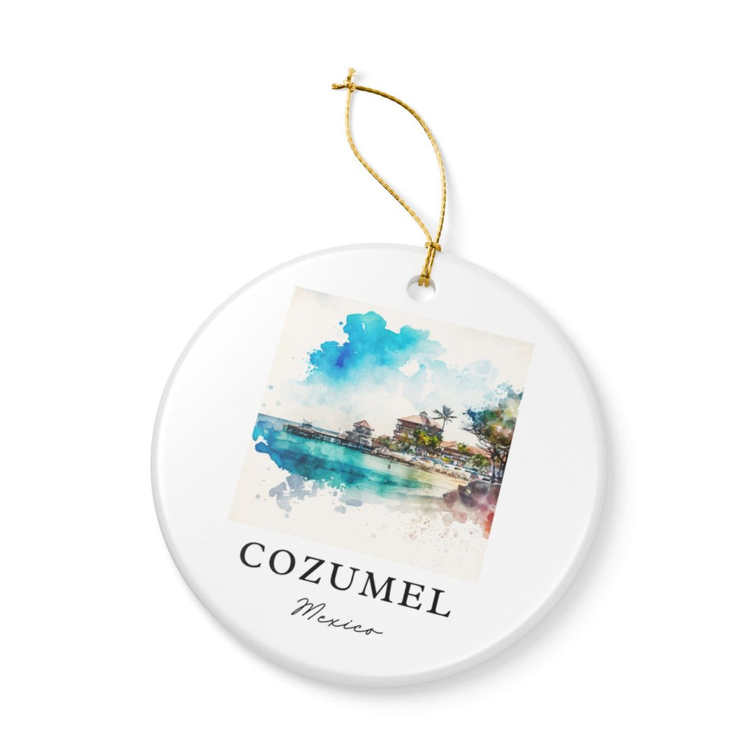 Cozumel Mexico Ornament: Unique Cozumel Mexico Souvenir, Cozumel Mexico Xmas Decor, and Authentic Cozumel Mexico Gift