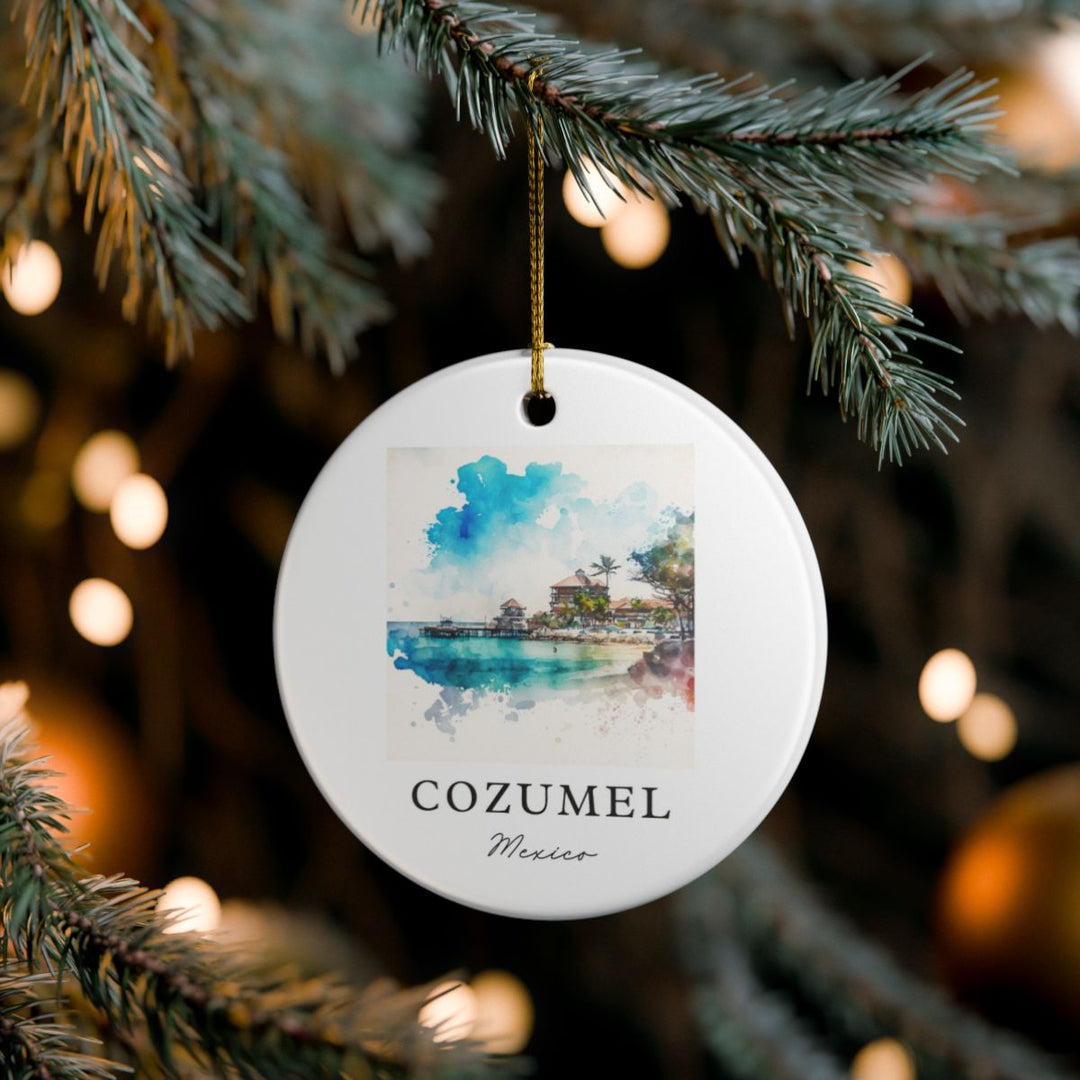 Cozumel Mexico Ornament: Unique Cozumel Mexico Souvenir, Cozumel Mexico Xmas Decor, and Authentic Cozumel Mexico Gift