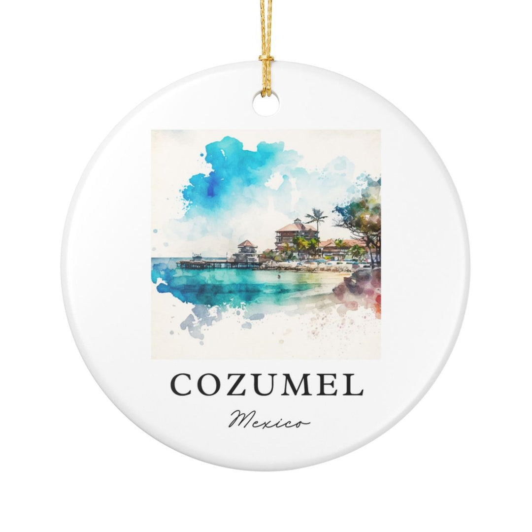 Cozumel Mexico Ornament: Unique Cozumel Mexico Souvenir, Cozumel Mexico Xmas Decor, and Authentic Cozumel Mexico Gift