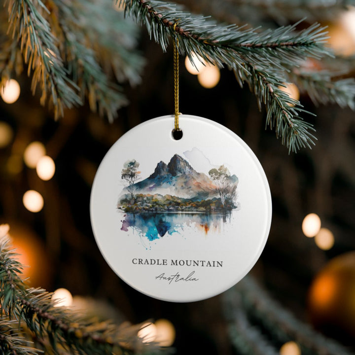 Cradle Mountain Australia Ornament: Unique Cradle Mountain Souvenir, Cradle Mountain Australia Xmas Decor, and Authentic Cradle Mountain Gift