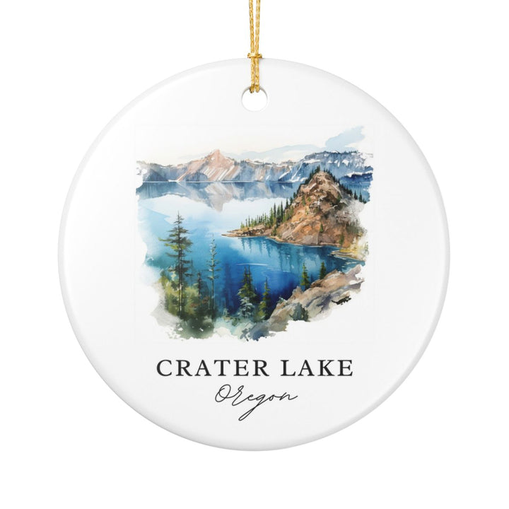 Crater Lake Oregon Ornament | Christmas Travel Souvenir Gift