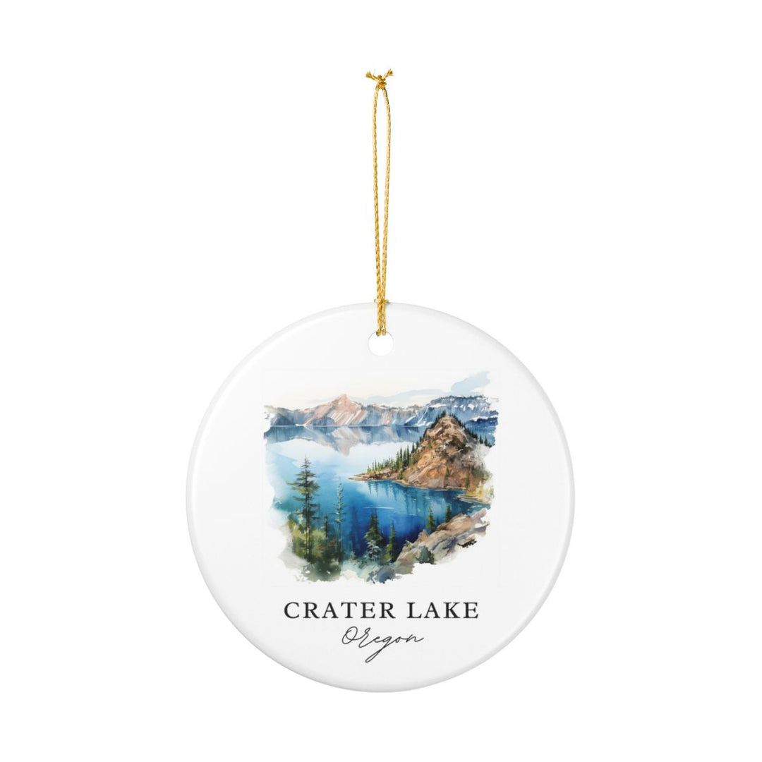 Crater Lake Oregon Ornament | Christmas Travel Souvenir Gift