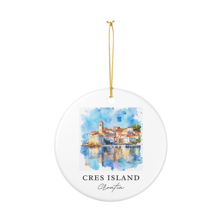 Cres Island Croatia Ornament: Unique Cres Island Souvenir, Cres Island Croatia Xmas Decor, and Authentic Cres Island Gift