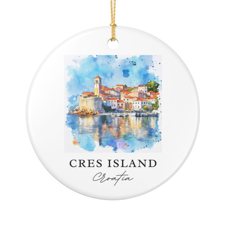 Cres Island Croatia Ornament: Unique Cres Island Souvenir, Cres Island Croatia Xmas Decor, and Authentic Cres Island Gift