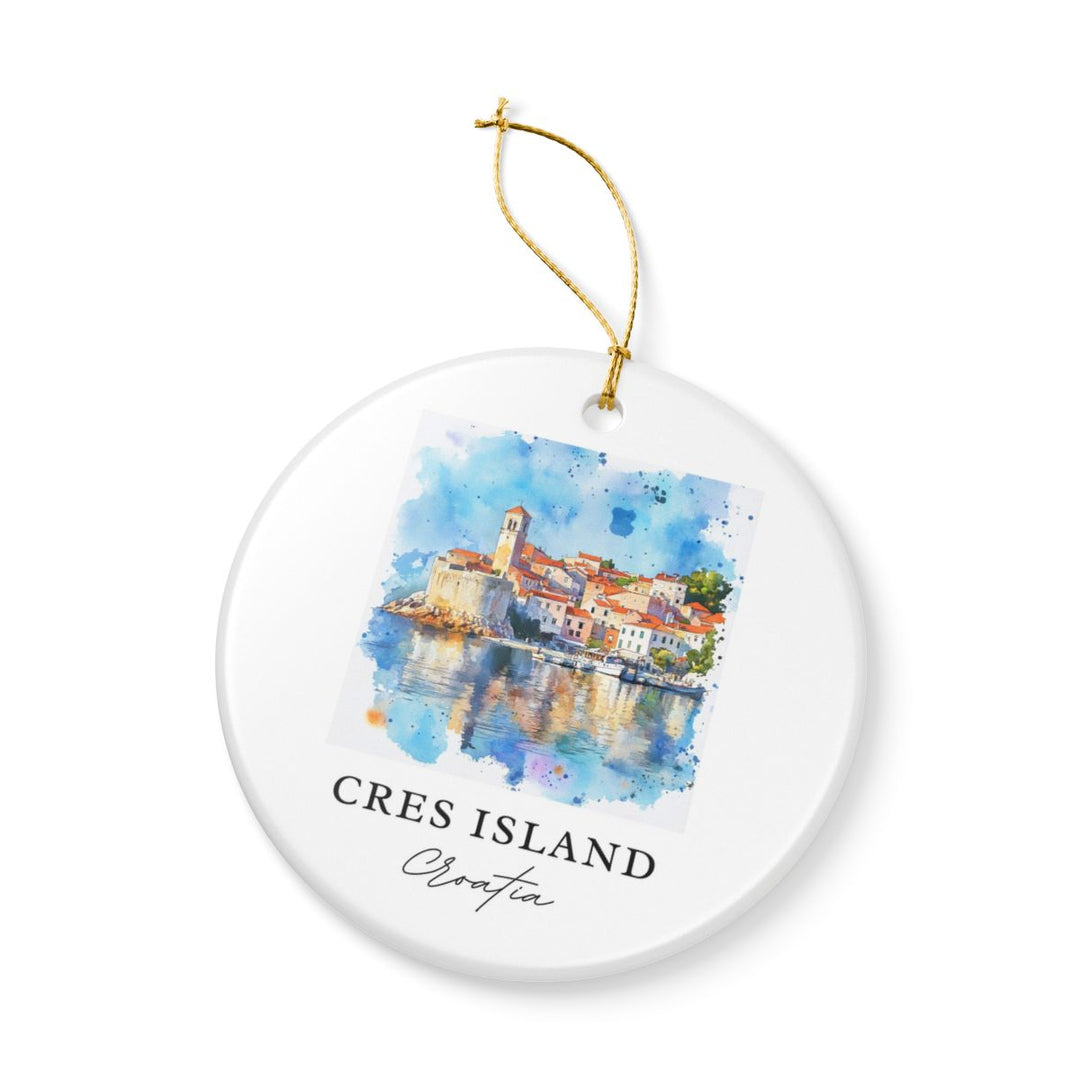 Cres Island Croatia Ornament: Unique Cres Island Souvenir, Cres Island Croatia Xmas Decor, and Authentic Cres Island Gift