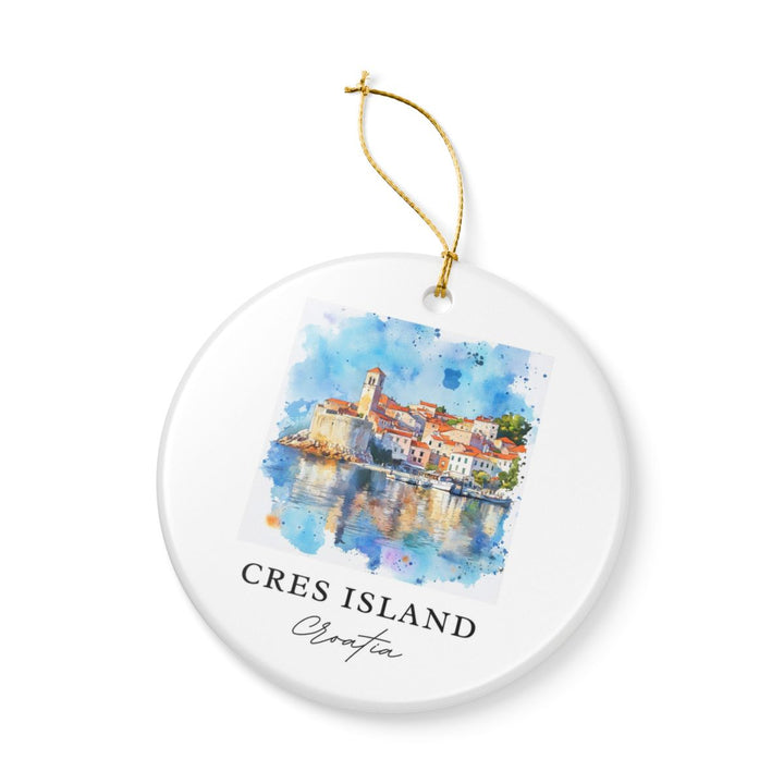 Cres Island Croatia Ornament: Unique Cres Island Souvenir, Cres Island Croatia Xmas Decor, and Authentic Cres Island Gift