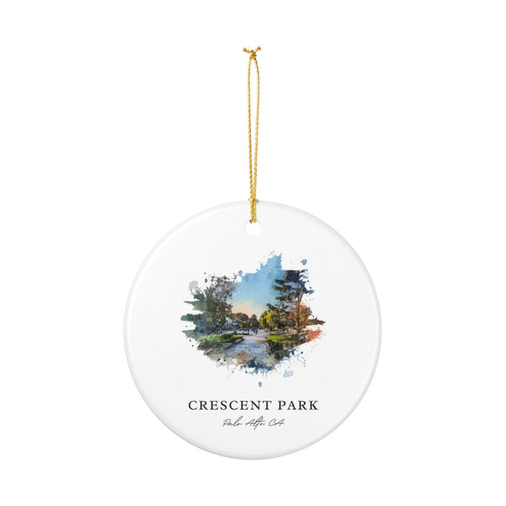 Crescent Park Palo Alto CA Ornament: Unique Crescent Park Palo Alto Souvenir, Crescent Park Palo Alto California Xmas Decor, and Authentic Crescent Park Palo Alto Gift