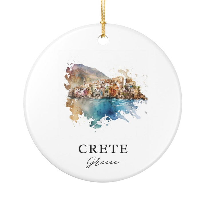 Crete Greece Ornament | Christmas Travel Souvenir Gift