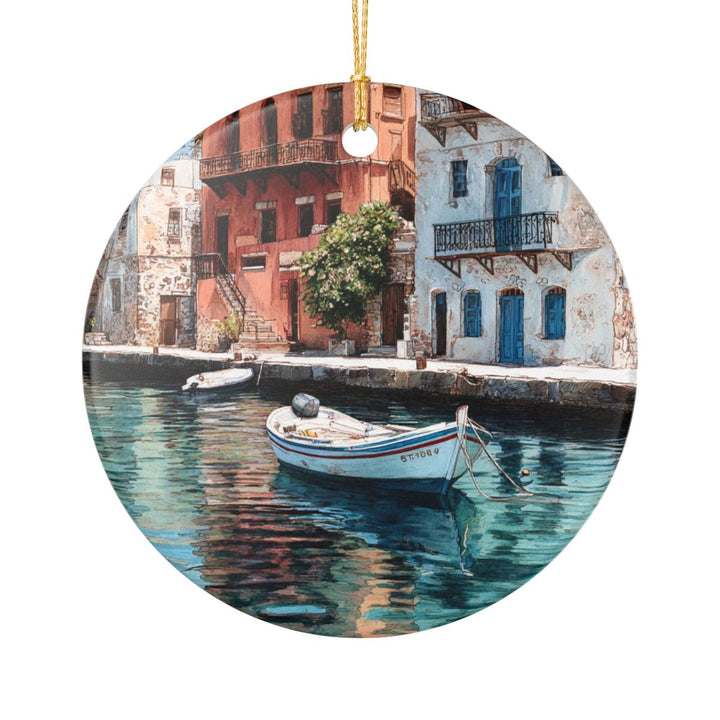 Crete Greece Ornament: Unique Crete Souvenir, Crete Greece Xmas Decor, and Authentic Crete Gift