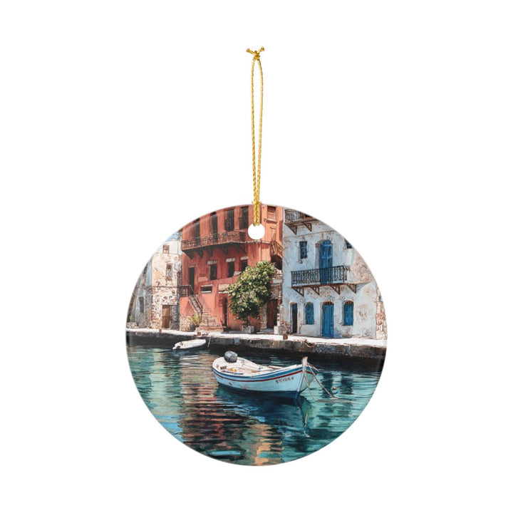 Crete Greece Ornament: Unique Crete Souvenir, Crete Greece Xmas Decor, and Authentic Crete Gift