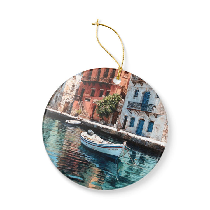 Crete Greece Ornament: Unique Crete Souvenir, Crete Greece Xmas Decor, and Authentic Crete Gift