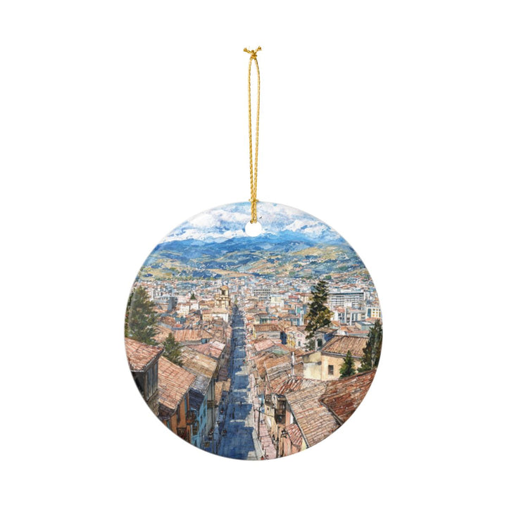 Cuenca Ecuador Ornament: Unique Cuenca Ecuador Souvenir, Cuenca Ecuador Xmas Decor, and Authentic Cuenca Ecuador Gift