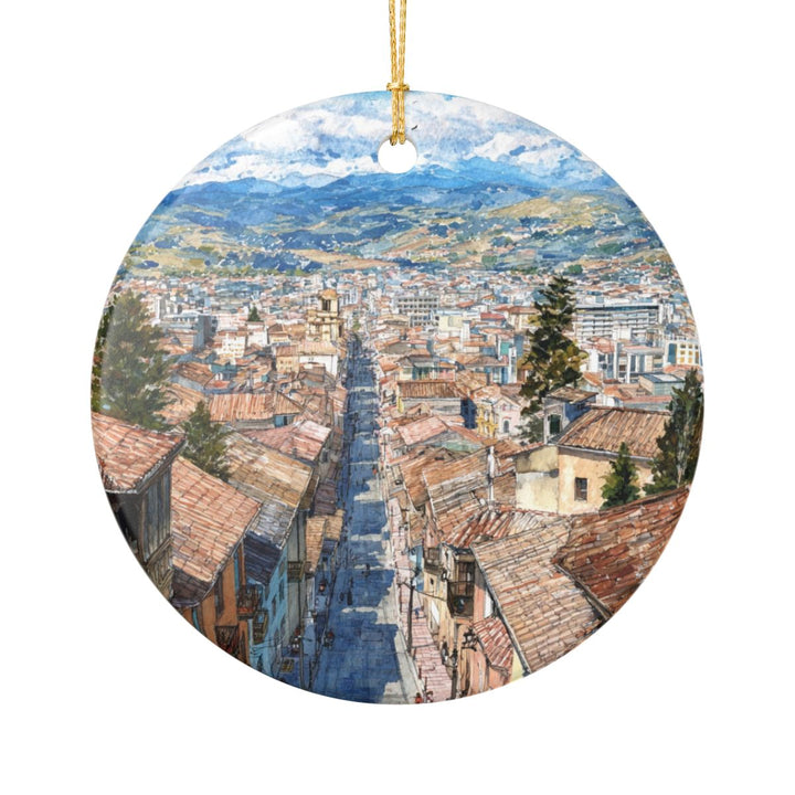 Cuenca Ecuador Ornament: Unique Cuenca Ecuador Souvenir, Cuenca Ecuador Xmas Decor, and Authentic Cuenca Ecuador Gift