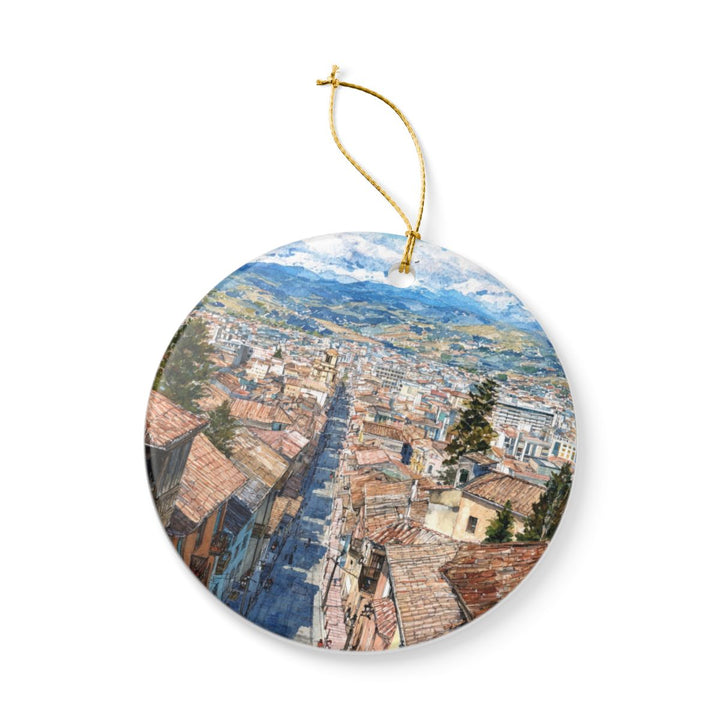 Cuenca Ecuador Ornament: Unique Cuenca Ecuador Souvenir, Cuenca Ecuador Xmas Decor, and Authentic Cuenca Ecuador Gift
