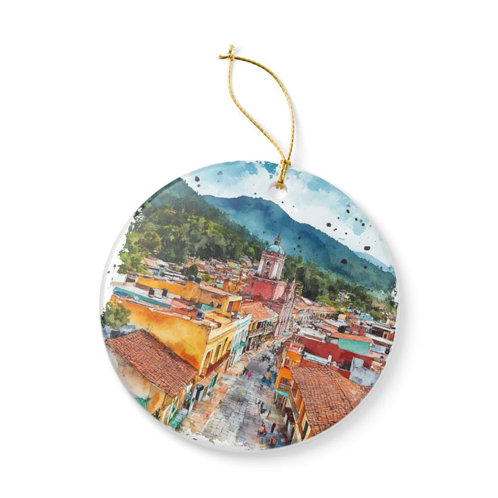 Cuetzalan Mexico Ornament: Unique Cuetzalan Souvenir, Cuetzalan Mexico Xmas Decor, and Authentic Cuetzalan Gift