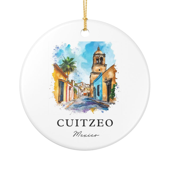 Cuitzeo Mexico Ornament: Unique Cuitzeo Souvenir, Cuitzeo Mexico Xmas Decor, and Authentic Cuitzeo Gift