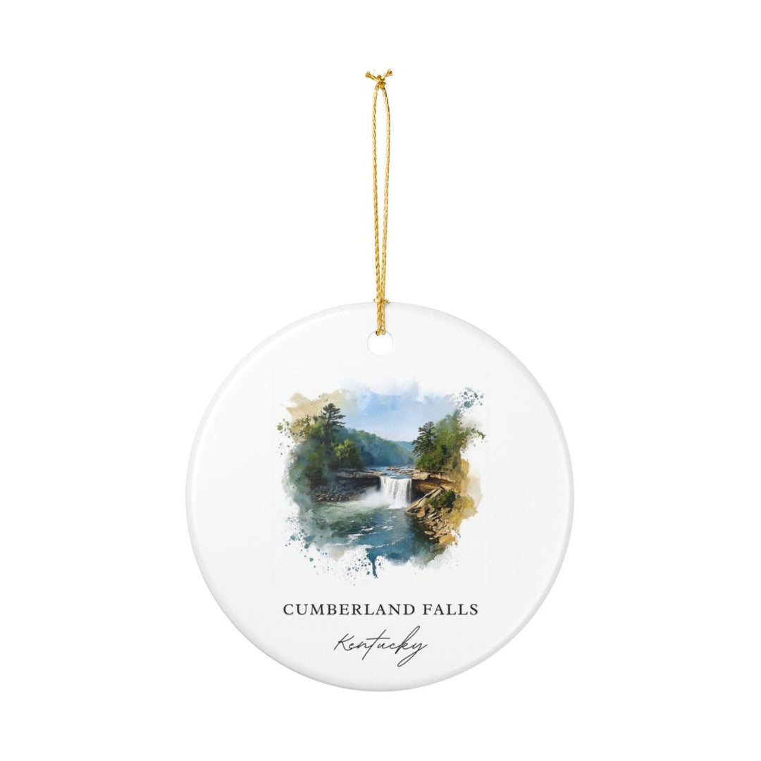 Cumberland Falls Kentucky USA Ornament: Unique Cumberland Falls Souvenir, Cumberland Falls Kentucky Xmas Decor, and Authentic Cumberland Falls Gift