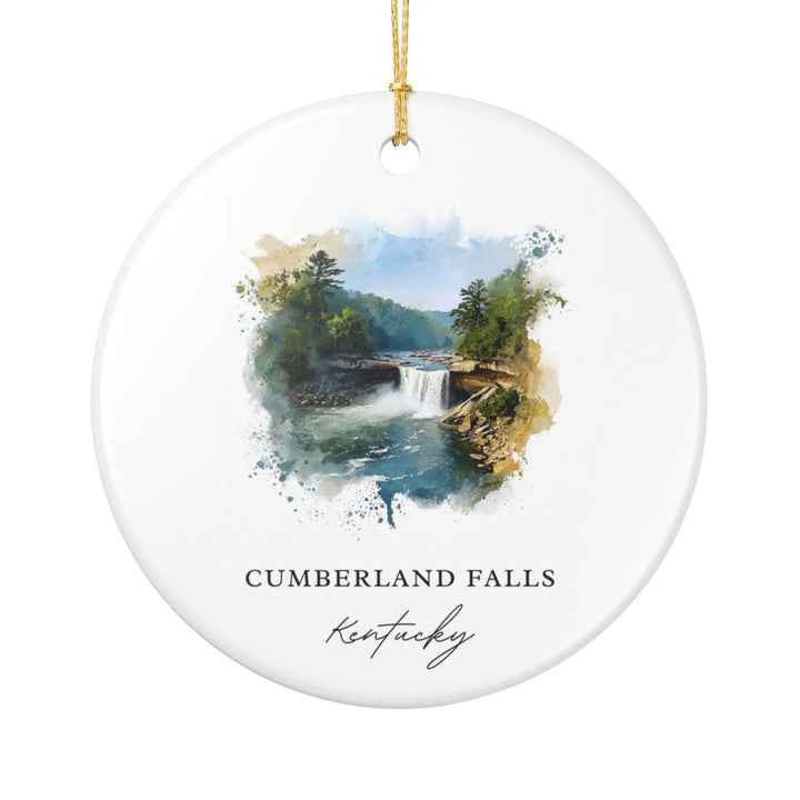 Cumberland Falls Kentucky USA Ornament: Unique Cumberland Falls Souvenir, Cumberland Falls Kentucky Xmas Decor, and Authentic Cumberland Falls Gift