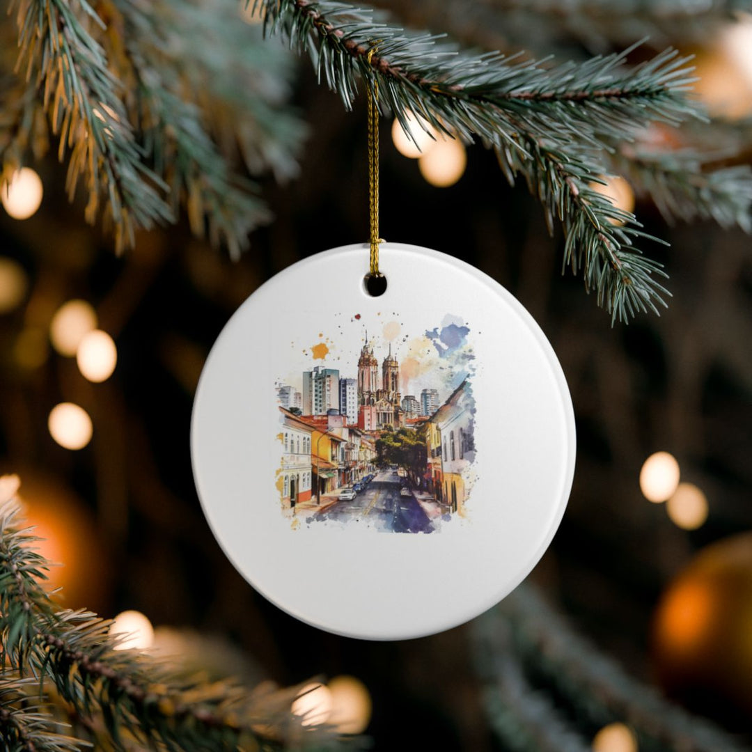 Curitiba Ornament: Unique Curitiba Souvenir, Curitiba Xmas Decor, and Authentic Curitiba Gift