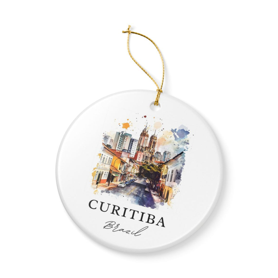 Curitiba Brazil Ornament: Unique Curitiba Souvenir, Curitiba Brazil Xmas Decor, and Authentic Curitiba Gift