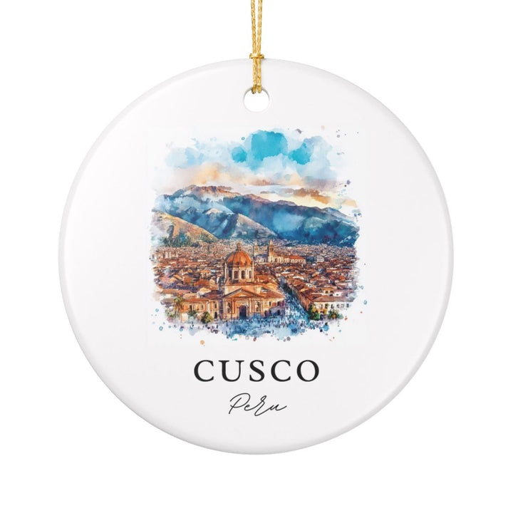 Cusco Peru Ornament: Unique Cusco Souvenir, Cusco Peru Xmas Decor, and Authentic Cusco Gift