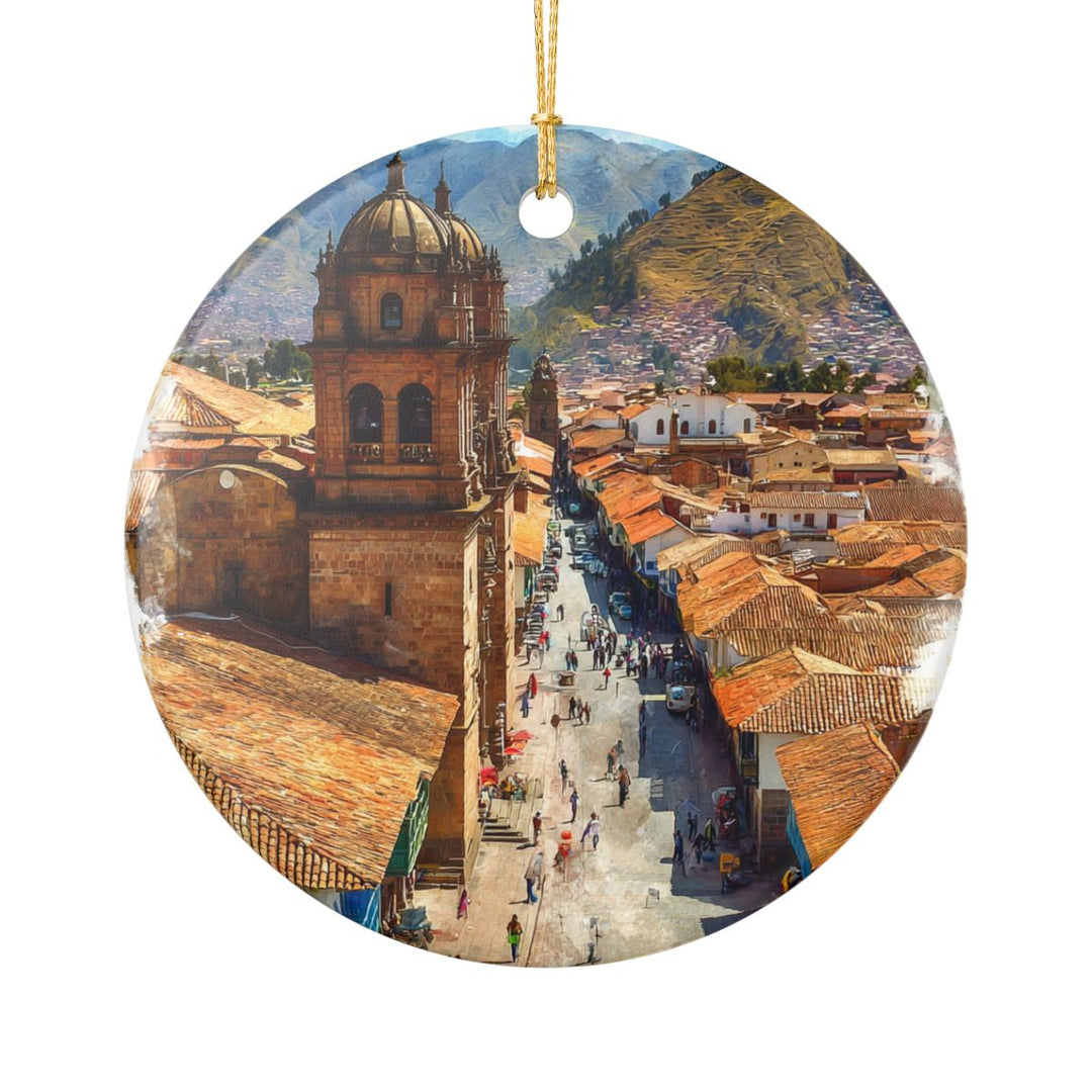Cusco Peru Ornament: Unique Cusco Souvenir, Cusco Peru Xmas Decor, and Authentic Cusco Gift