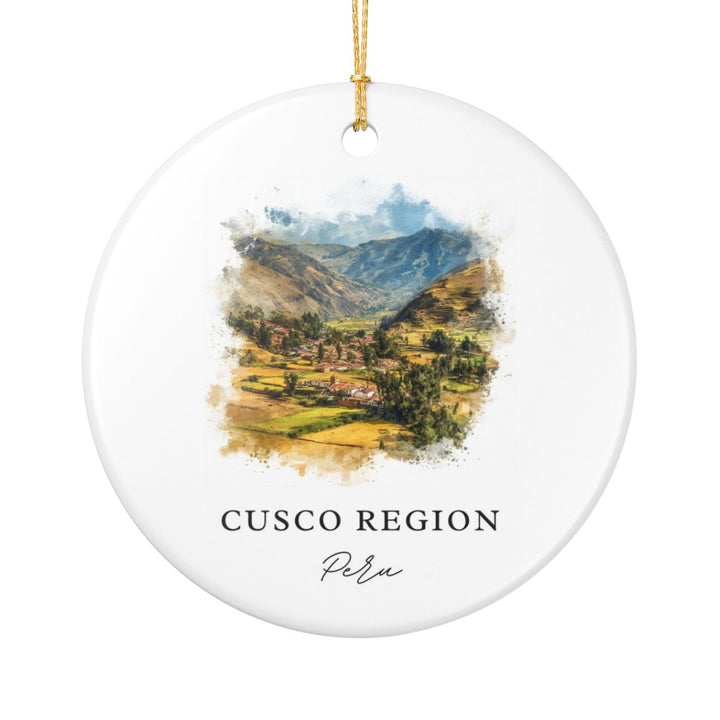 Cusco Region Peru Ornament: Unique Cusco Region Souvenir, Cusco Region Peru Xmas Decor, and Authentic Cusco Region Gift