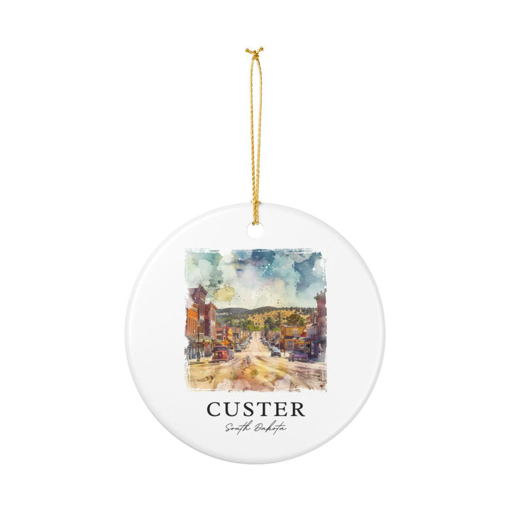 Custer South Dakota South Dakota Ornament: Unique Custer South Dakota Souvenir, Custer South Dakota South Dakota Xmas Decor, and Authentic Custer South Dakota Gift
