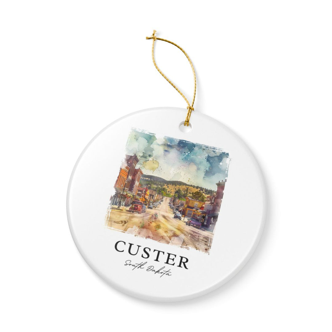 Custer South Dakota South Dakota Ornament: Unique Custer South Dakota Souvenir, Custer South Dakota South Dakota Xmas Decor, and Authentic Custer South Dakota Gift