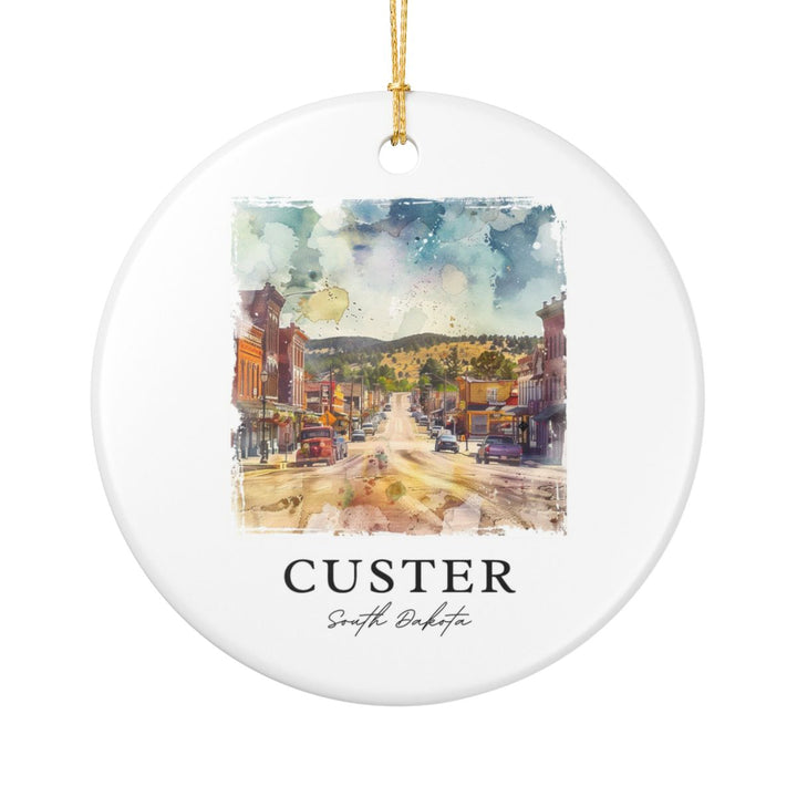 Custer South Dakota South Dakota Ornament: Unique Custer South Dakota Souvenir, Custer South Dakota South Dakota Xmas Decor, and Authentic Custer South Dakota Gift