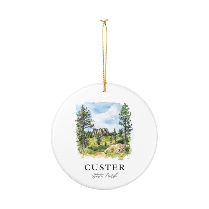 Custer State Park South Dakota Ornament: Unique Custer State Park Souvenir, Custer State Park Xmas Decor, and Authentic Custer State Park Gift