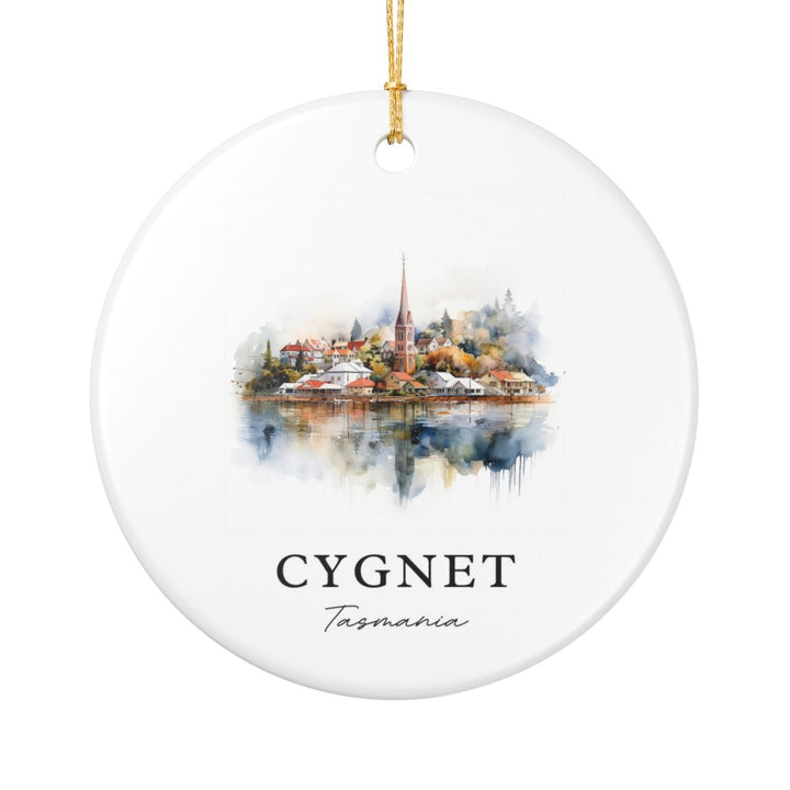 Cygnet Australia Ornament: Unique Cygnet Souvenir, Cygnet Australia Xmas Decor, and Authentic Cygnet Gift