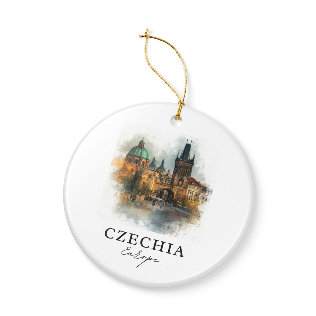 Czechia Ornament: Unique Czechia Souvenir, Czechia Xmas Decor, and Authentic Czechia Gift