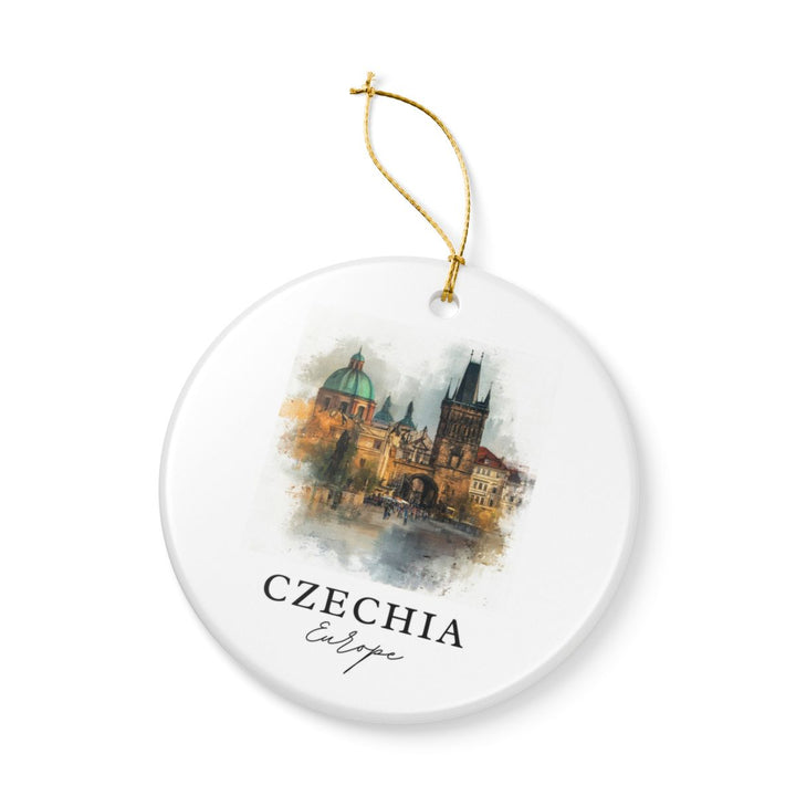 Czechia Ornament: Unique Czechia Souvenir, Czechia Xmas Decor, and Authentic Czechia Gift
