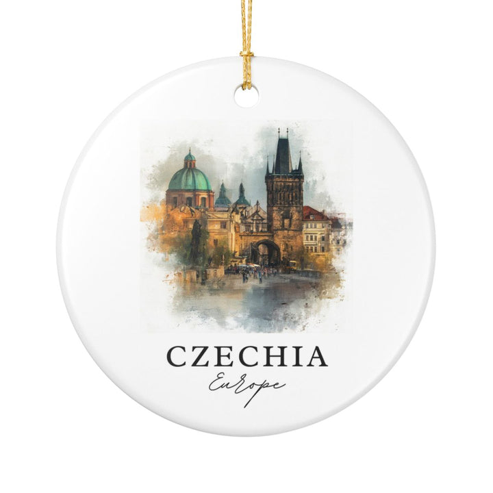 Czechia Ornament: Unique Czechia Souvenir, Czechia Xmas Decor, and Authentic Czechia Gift