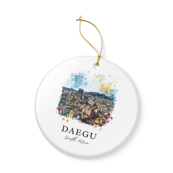 Daegu South Korea Ornament: Unique Daegu Souvenir, Daegu South Korea Xmas Decor, and Authentic Daegu Gift