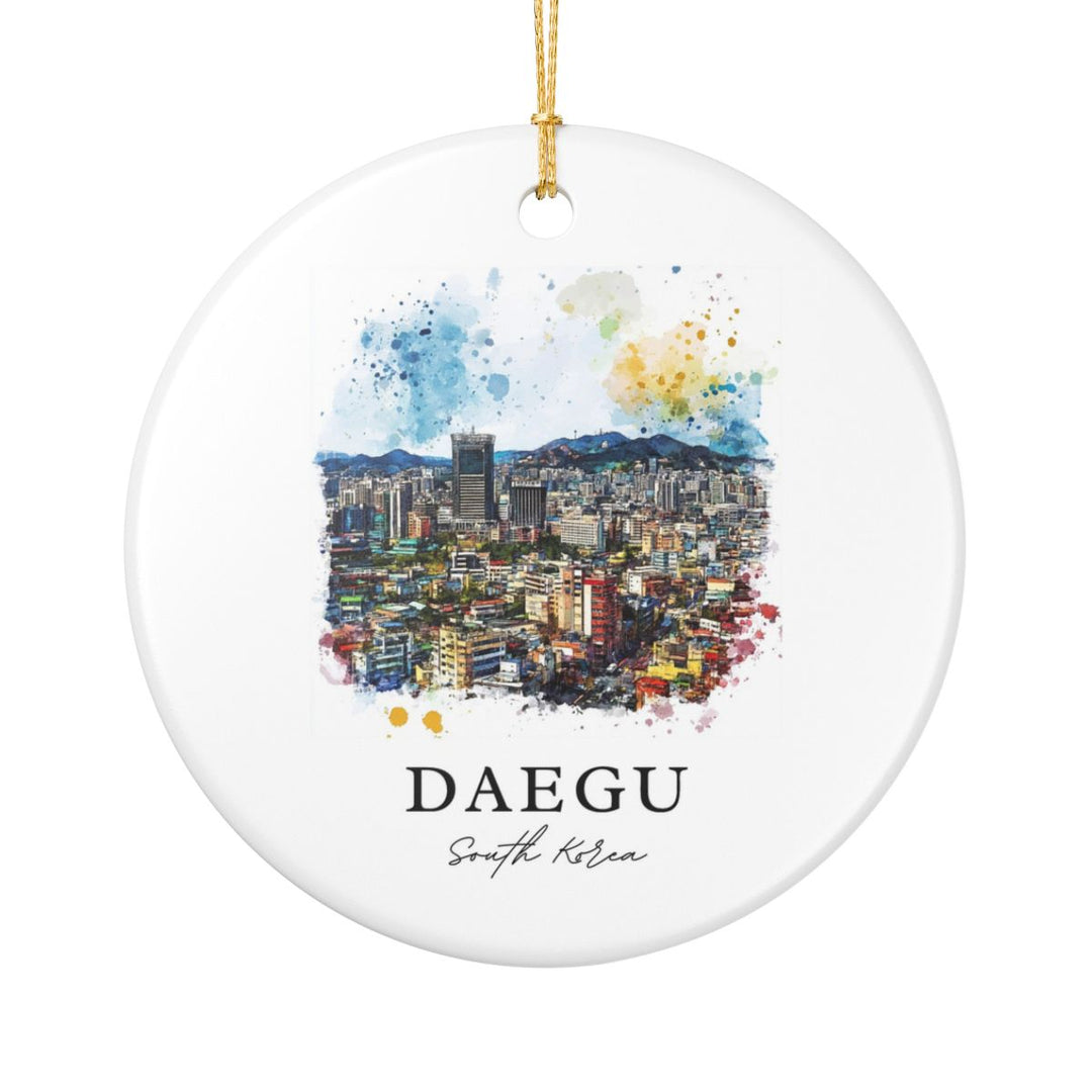 Daegu South Korea Ornament: Unique Daegu Souvenir, Daegu South Korea Xmas Decor, and Authentic Daegu Gift